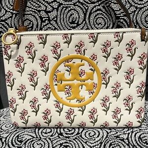 Tory Burch Floral White Mini Crossbody Bag